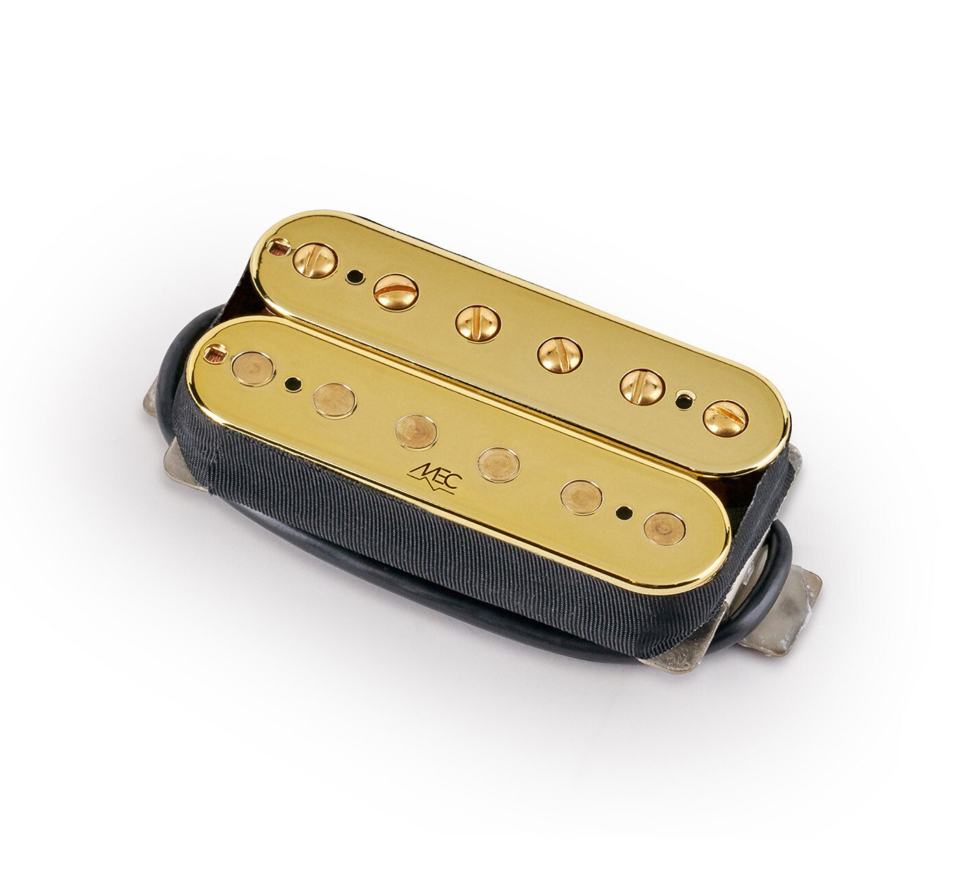 Vintage Alnico II Humbucker Guitar Pickup Open Bobbin Neck - Gold